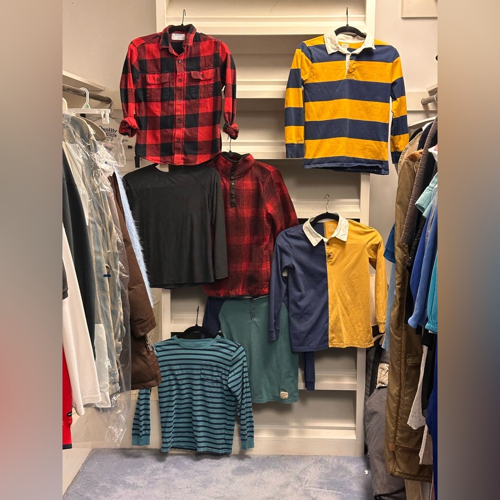 Bundle of Like New Boys Shirts & Fleece - ages 8-10